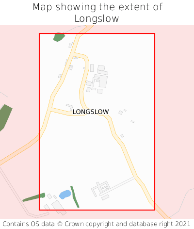 Map showing extent of Longslow as bounding box