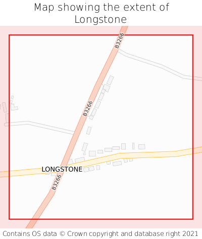 Map showing extent of Longstone as bounding box