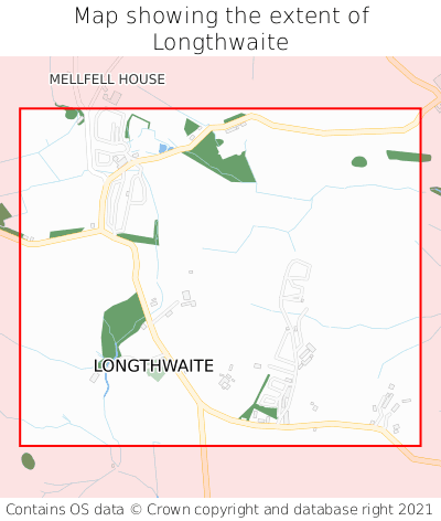 Map showing extent of Longthwaite as bounding box