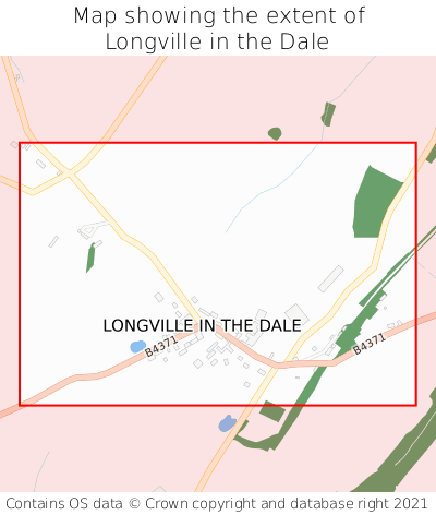 Map showing extent of Longville in the Dale as bounding box