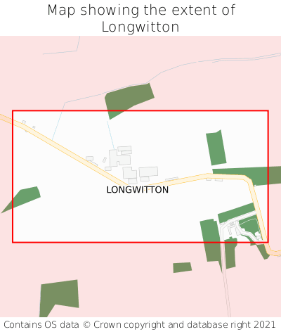 Map showing extent of Longwitton as bounding box