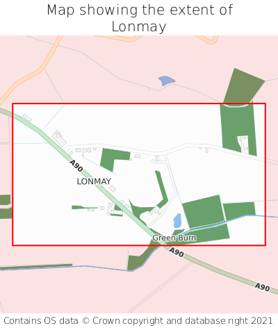 Map showing extent of Lonmay as bounding box