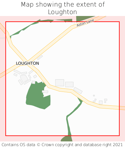 Map showing extent of Loughton as bounding box