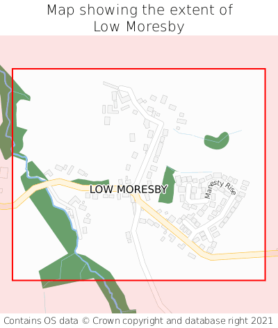 Map showing extent of Low Moresby as bounding box