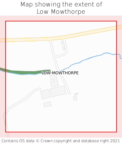 Map showing extent of Low Mowthorpe as bounding box