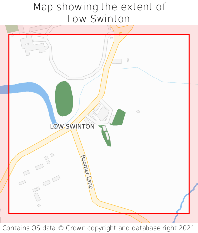 Map showing extent of Low Swinton as bounding box