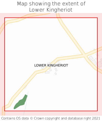 Map showing extent of Lower Kingheriot as bounding box