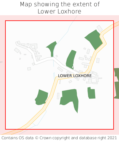 Map showing extent of Lower Loxhore as bounding box