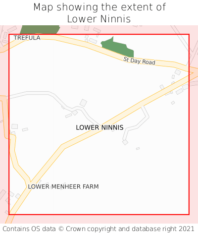 Map showing extent of Lower Ninnis as bounding box