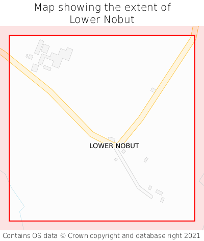Map showing extent of Lower Nobut as bounding box