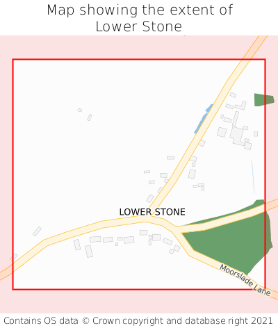 Map showing extent of Lower Stone as bounding box