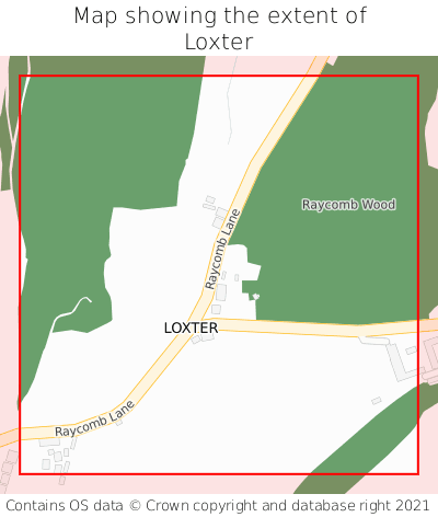 Map showing extent of Loxter as bounding box