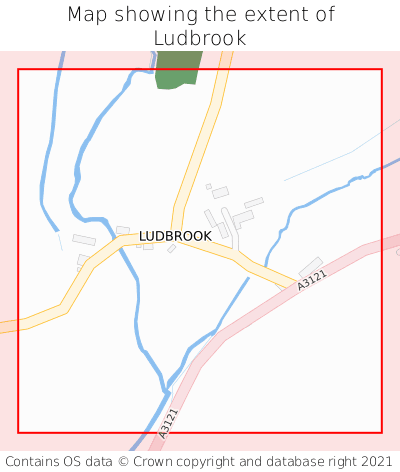 Map showing extent of Ludbrook as bounding box