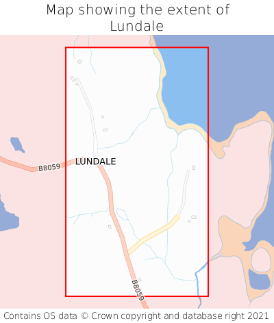 Map showing extent of Lundale as bounding box