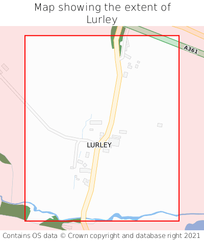 Map showing extent of Lurley as bounding box