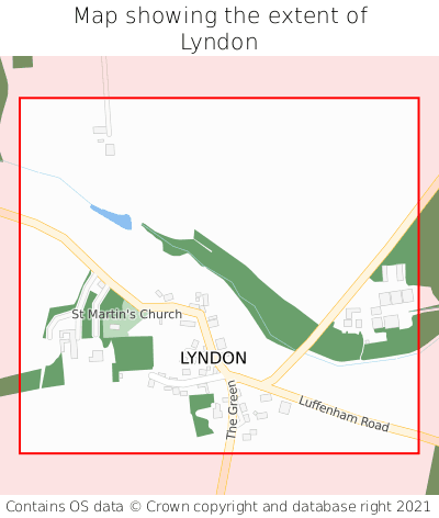 Map showing extent of Lyndon as bounding box