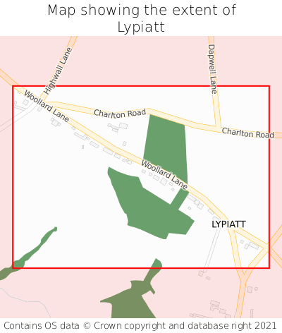 Map showing extent of Lypiatt as bounding box