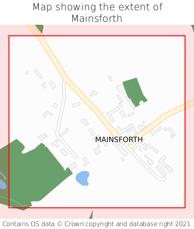 Map showing extent of Mainsforth as bounding box