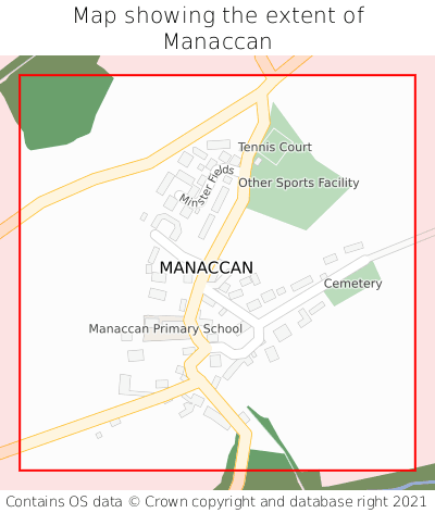 Map showing extent of Manaccan as bounding box