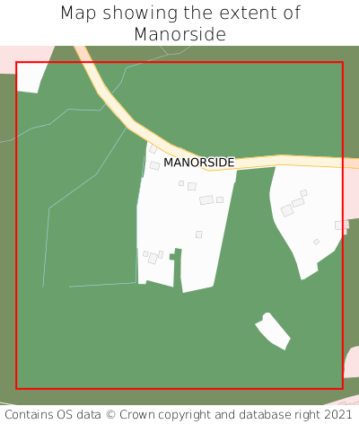 Map showing extent of Manorside as bounding box