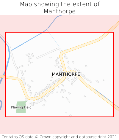 Map showing extent of Manthorpe as bounding box