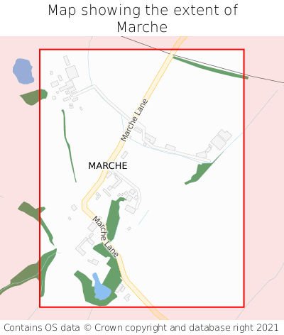 Map showing extent of Marche as bounding box