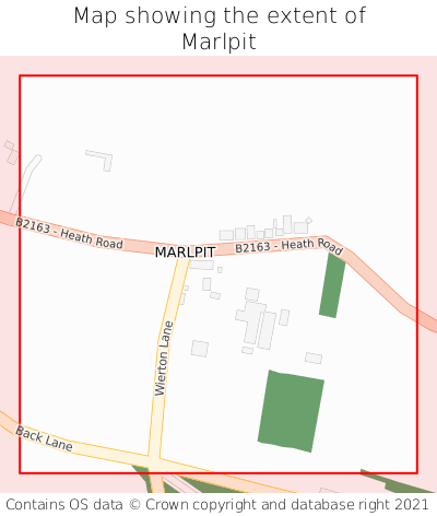 Map showing extent of Marlpit as bounding box