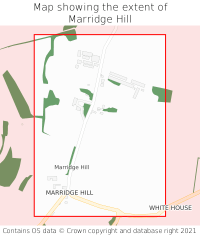 Map showing extent of Marridge Hill as bounding box