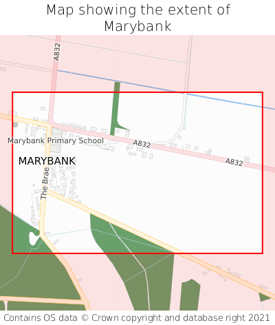 Map showing extent of Marybank as bounding box