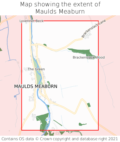 Map showing extent of Maulds Meaburn as bounding box