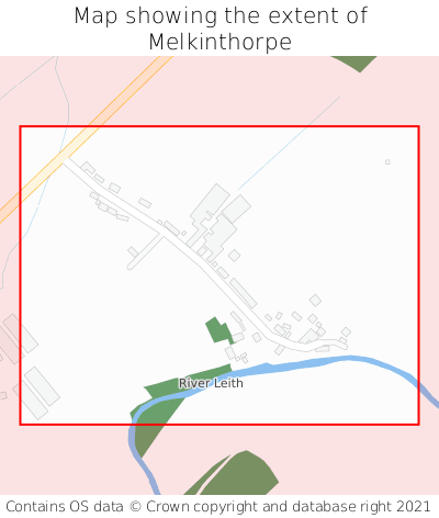 Map showing extent of Melkinthorpe as bounding box