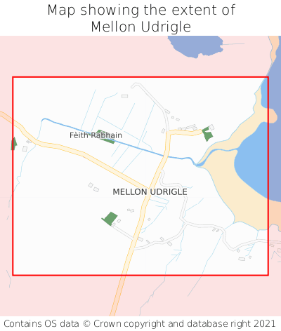 Map showing extent of Mellon Udrigle as bounding box