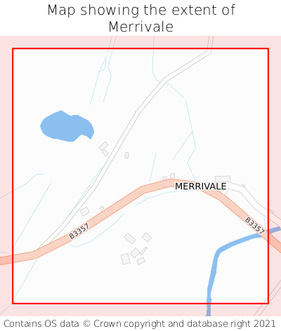 Map showing extent of Merrivale as bounding box