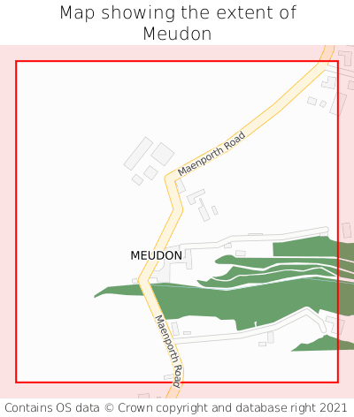Map showing extent of Meudon as bounding box