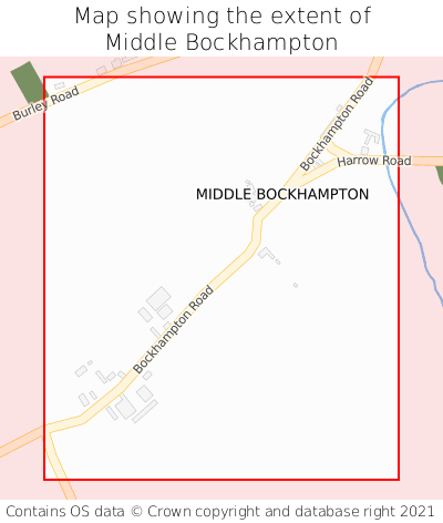 Map showing extent of Middle Bockhampton as bounding box