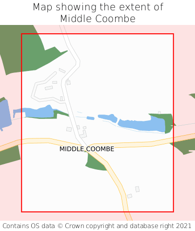Map showing extent of Middle Coombe as bounding box