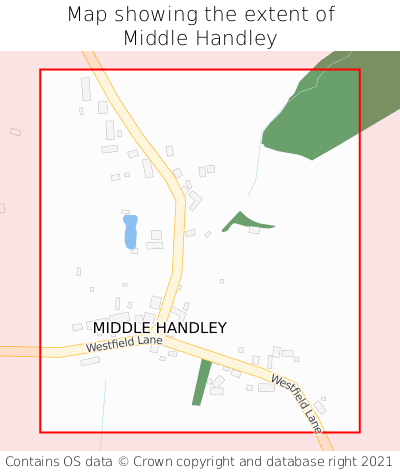 Map showing extent of Middle Handley as bounding box