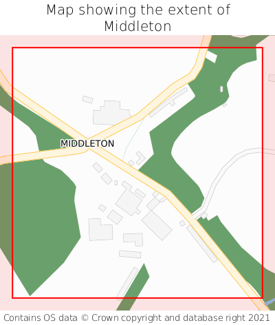 Map showing extent of Middleton as bounding box