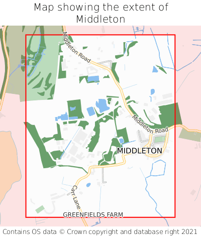 Map showing extent of Middleton as bounding box