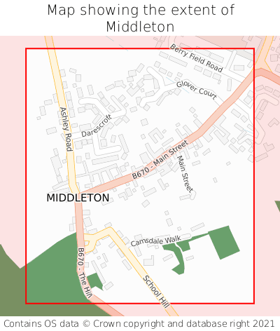 Map showing extent of Middleton as bounding box