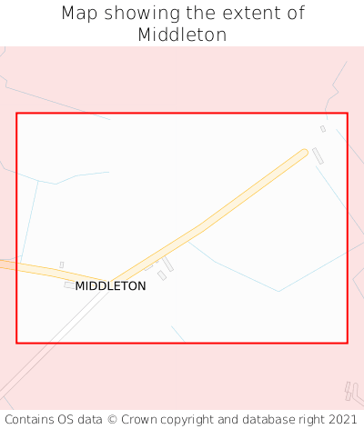 Map showing extent of Middleton as bounding box