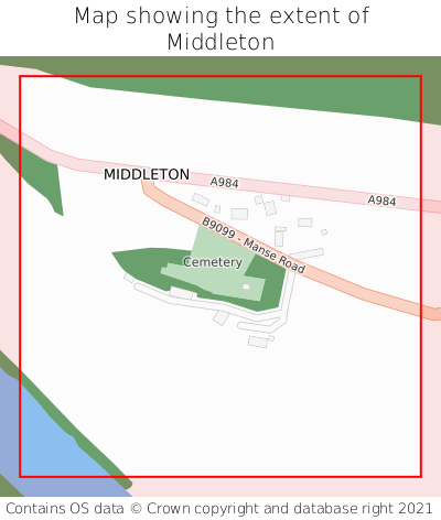 Map showing extent of Middleton as bounding box