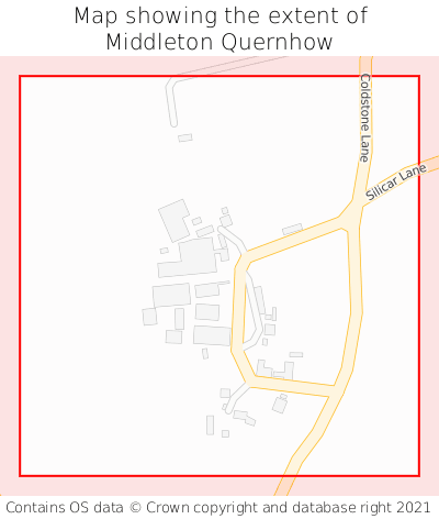 Map showing extent of Middleton Quernhow as bounding box