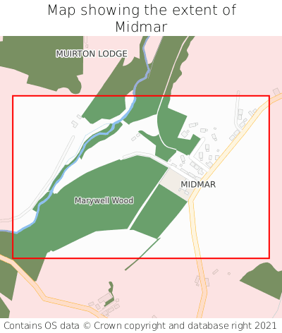 Map showing extent of Midmar as bounding box