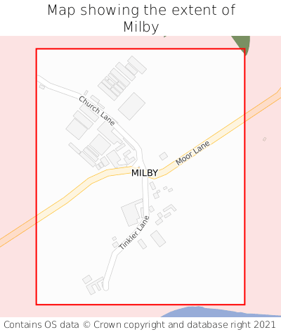 Map showing extent of Milby as bounding box
