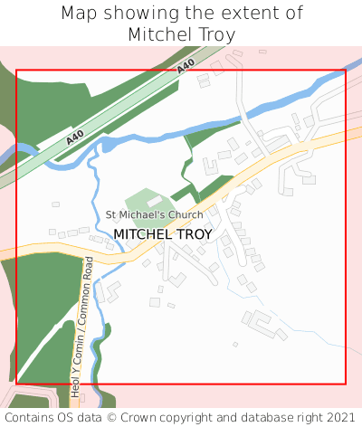 Map showing extent of Mitchel Troy as bounding box