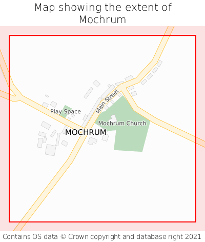 Map showing extent of Mochrum as bounding box