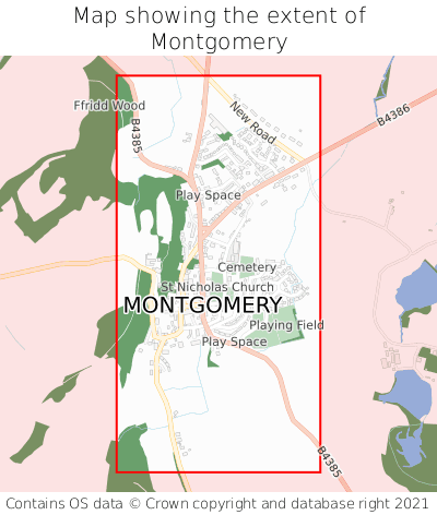 Map showing extent of Montgomery as bounding box