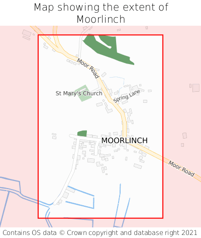 Map showing extent of Moorlinch as bounding box