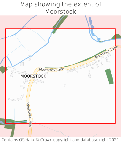 Map showing extent of Moorstock as bounding box